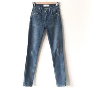 Aritzia Wilfred x Citizens of Humanity Aida High Rise Skinny Jeans Blue Size 24